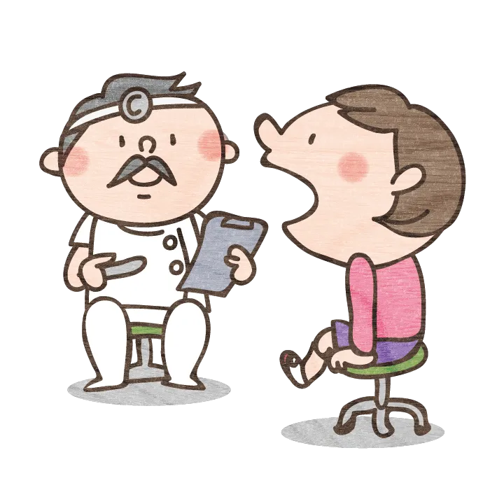 学校検診での記号？